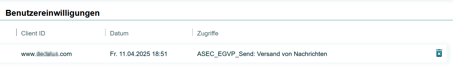Benutzereinwilligungen