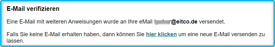 email Verifizierung b